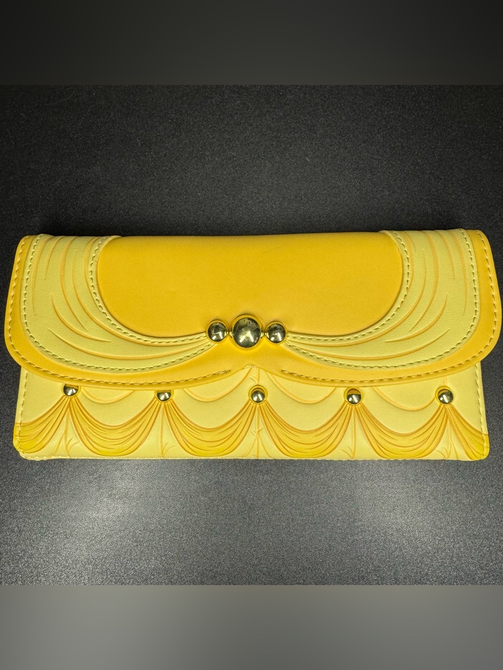 Loungefly Disney Beauty & The Beast 30th Anniversary Yellow Wallet Clutch